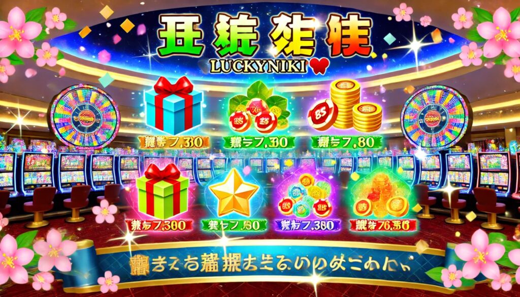 LuckyNikiカジノのボーナスとロイヤルティプログラム